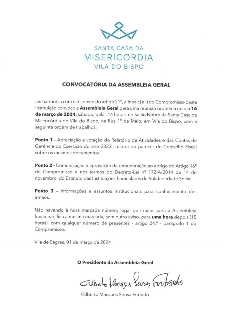 convocatória assembleia geral